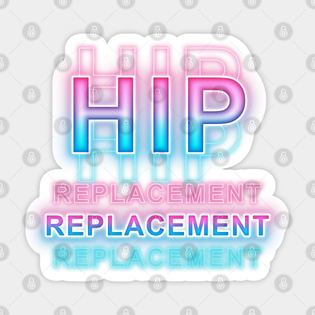 Hip Replacement Sticker by Sanzida Design